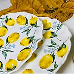 Набор из 6 тарелок 27 см Лимоны Lenardi