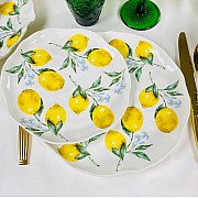 Набор из 6 тарелок 27 см Лимоны Lenardi