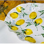 Овальное блюдо 37 см Лимоны Lenardi