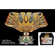 Фруктовница на ножке 28 см Lenardi Golden