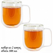 Набор кружек с двойными стенками Lenardi 300 мл