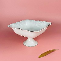 Квадратная фруктовница 25 см на ножке Агата Lenardi