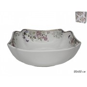 Квадратный салатник 22 см Пионы Lenardi