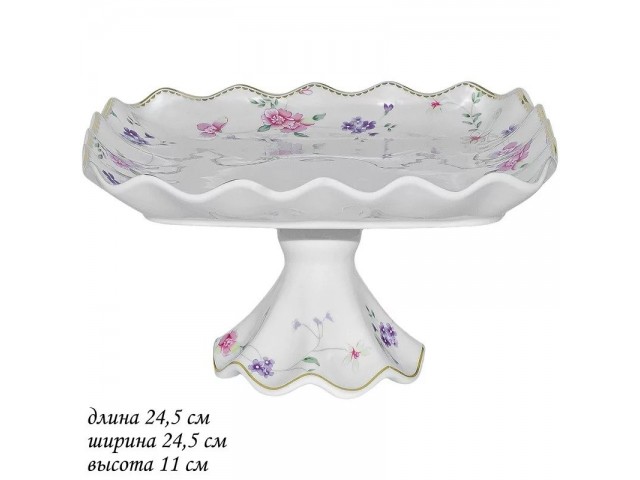 Фруктовница на ножке Lenardi Флоренс 24 см