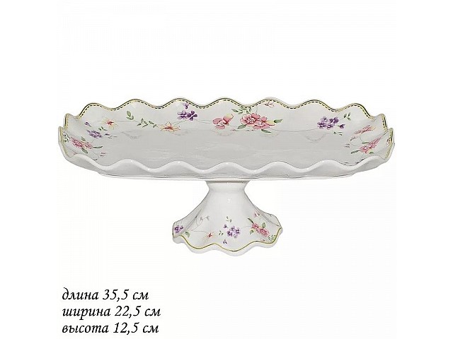 Фруктовница Lenardi Флоренс 35 см на ножке