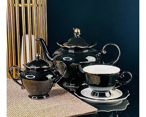 Чайный сервиз Noir Lenardi на 6 персон 14 предметов