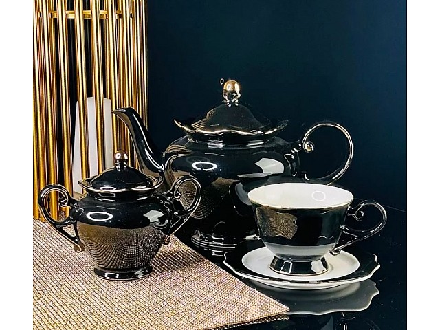 Чайный сервиз Noir Lenardi на 6 персон 14 предметов
