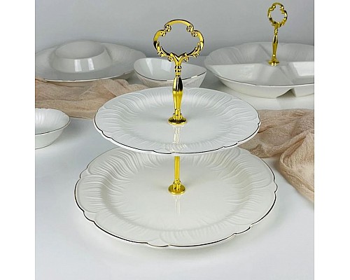 Двухъярусная этажерка 26 см и 20 см Orchidea Lenardi