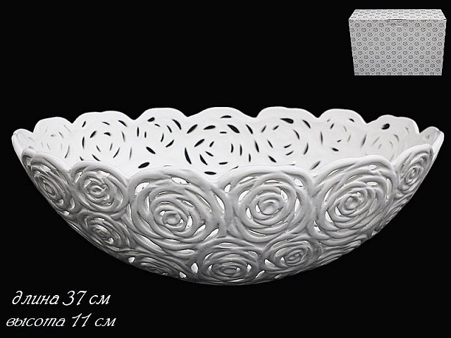 Фруктовница овальная Lenardi Valentino 37см