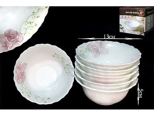 Набор из 6 салатников 13см Lenardi Нежность