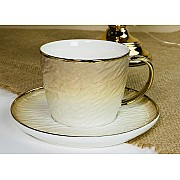 Чайный набор на 6 персон 12 предметов 270 мл Toronto Cream Lenardi