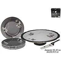 Набор для торта Lenardi Butterfly черный 8 предметов