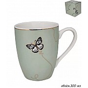 Кружка Lenardi Butterfly серый 300 мл