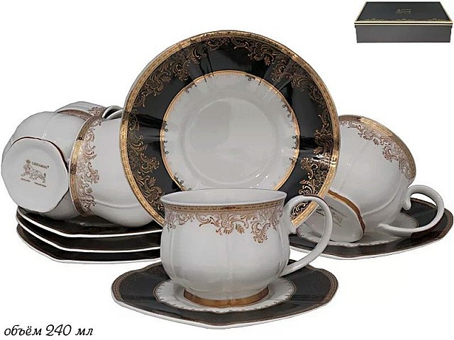 Чайный набор Lenardi Шоколад 240 мл 12 предметов