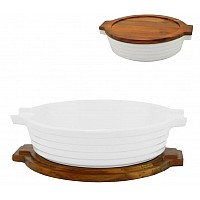 Круглая форма-блюдо для запекания 33 см с крышкой/подставкой Stove Lenardi Круглая форма-блюдо для запекания 33 см с крышкой/подставкой Stove Lenardi