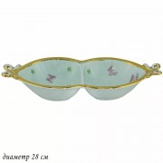 Менажница Бабочки Lenardi зеленые 28 см