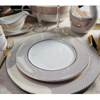 Набор 6 тарелок 22 см Золотая симфония Lenardi