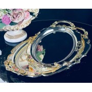 Набор из 2 овальных блюд 36 см и 43см Steel Lenardi