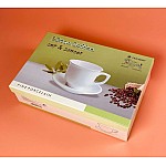 Кофейный набор на 6 персон 12 предметов 120 мл Simple White Lenardi