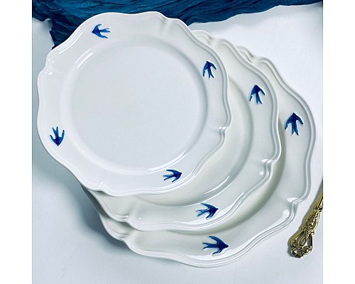 Набор из 6 тарелок 21,5 см Ласточки Lenardi