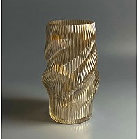 Декоративная ваза для цветов 24см Vase Lenardi желтая