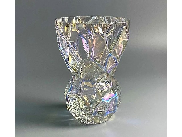 Декоративная ваза для цветов 20см Vase Lenardi перламутр