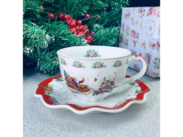 Чайный набор Новогодний Lenardi 190 мл 12 предметов