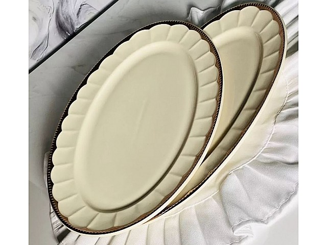 Набор из 2 овальных блюд 30,5см Империал золото Lenardi