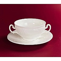 Бульонница 390 мл с тарелкой 17,5 см Maria Lenardi