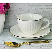 Чайный набор Spada Lenardi белый на 6 персон 12 предметов