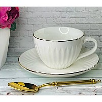 Чайный набор Spada Lenardi белый на 6 персон 12 предметов