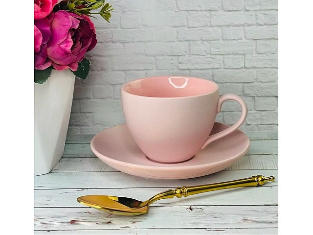 Кофейный набор на 6 персон 12 предметов Lesto Lenardi розовый