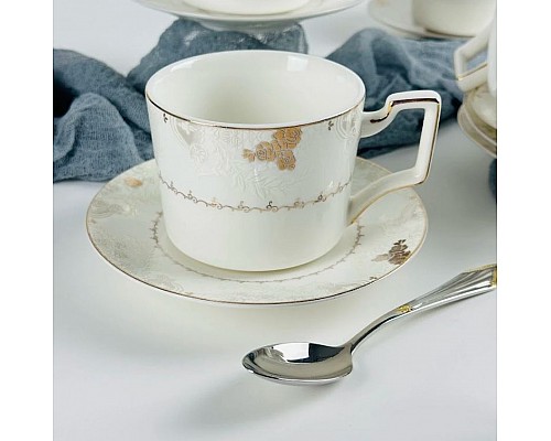 Чайный набор на 6 персон 12 предметов 280 мл Golden Rose Lenardi