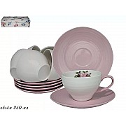 Чайный набор Lenardi Акварель розовая 12 предметов