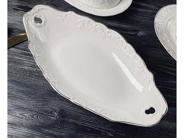 Набор из 2 глубоких овальных блюд 26 и 31см Аврора золото Lenardi