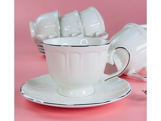 Чайный набор на 6 персон 12 предметов Neo Classic Lenardi 250 мл Neo Classic Lenardi