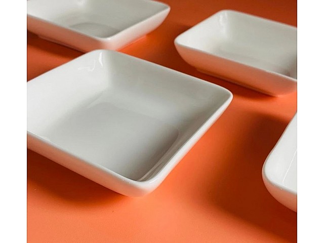 Набор из 6 квадратных блюд 14 см Романо Lenardi