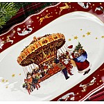 Набор из 2 прямоугольных блюд 30 см Новогодний Lenardi