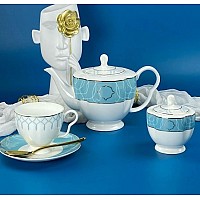 Чайный сервиз на 6 персон 16 предметов 260 мл Blu Turkese Lenardi