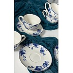 Кофейный набор на 6 персон 12 предметов 130 мл Blue Flowers Lenardi Кофейный набор на 6 персон 12 предметов 130 мл Blue Flowers Lenardi