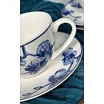 Кофейный набор на 6 персон 12 предметов 130 мл Blue Flowers Lenardi Кофейный набор на 6 персон 12 предметов 130 мл Blue Flowers Lenardi