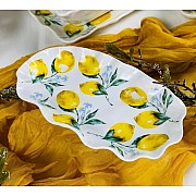 Овальное блюдо 19 см Лимоны Lenardi