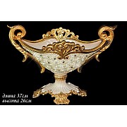 Фруктовница 37см Lenardi Жемчуг в стразах