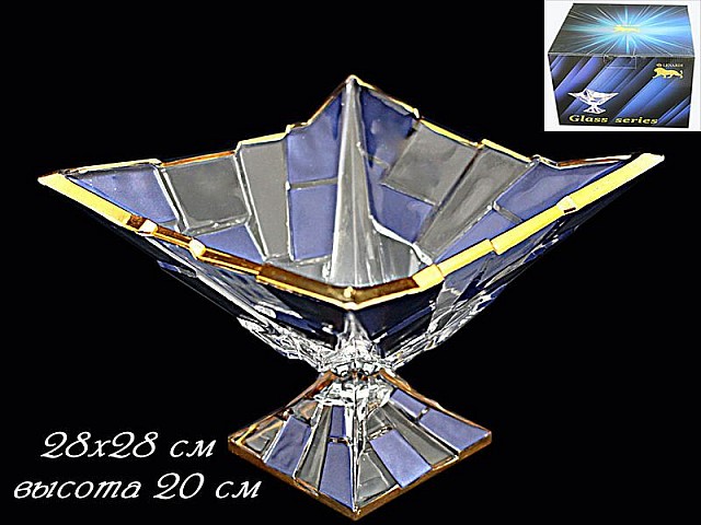 Фруктовница на ножке 28 см Lenardi Iceberg