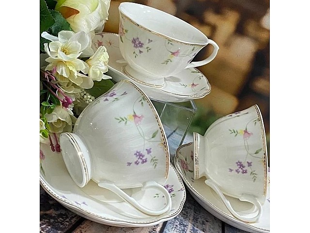 Чайный набор Цветочная поляна Lenardi 12 предметов
