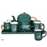 Чайный набор Dreams Lenardi зеленый на 4 персоны 9 предметов