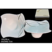 Набор из 2 салатников 10 см Серебряная лента