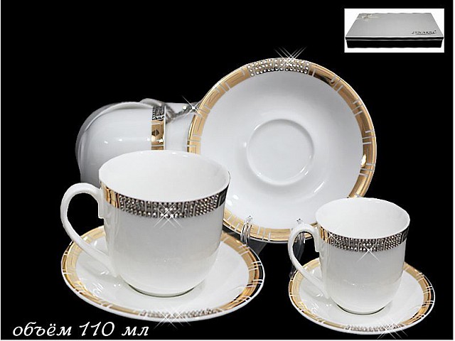 Кофейный набор Lenardi Романтика на 6 персон