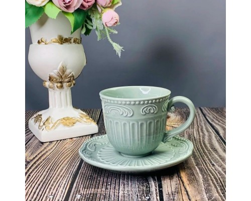 Чайный набор Бавария Lenardi зеленый 250 мл 12 предметов