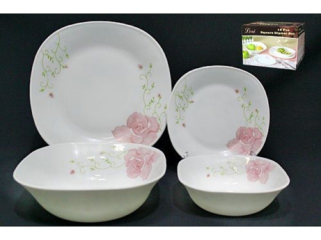 Столовый сервиз квадратный Lenardi Нежность на 6 персон